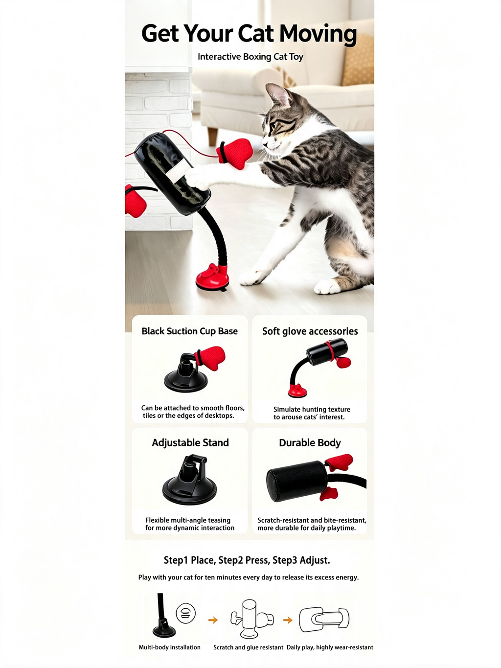 Cat Punching Bag — Let Your Cat Throw Punches !