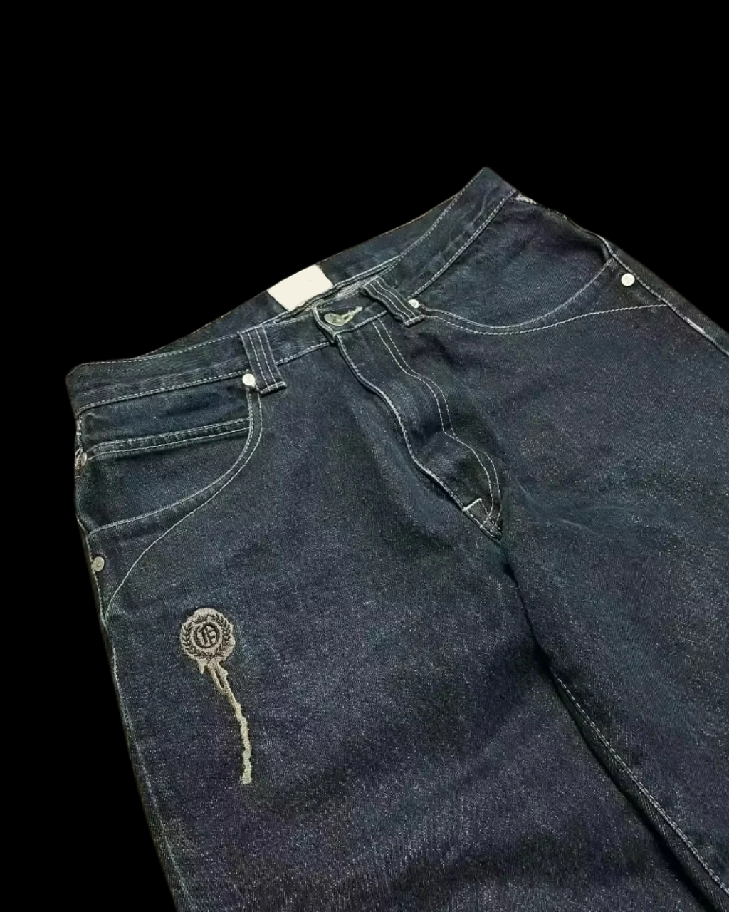 'SKULLY' WIDE LEG JEANS