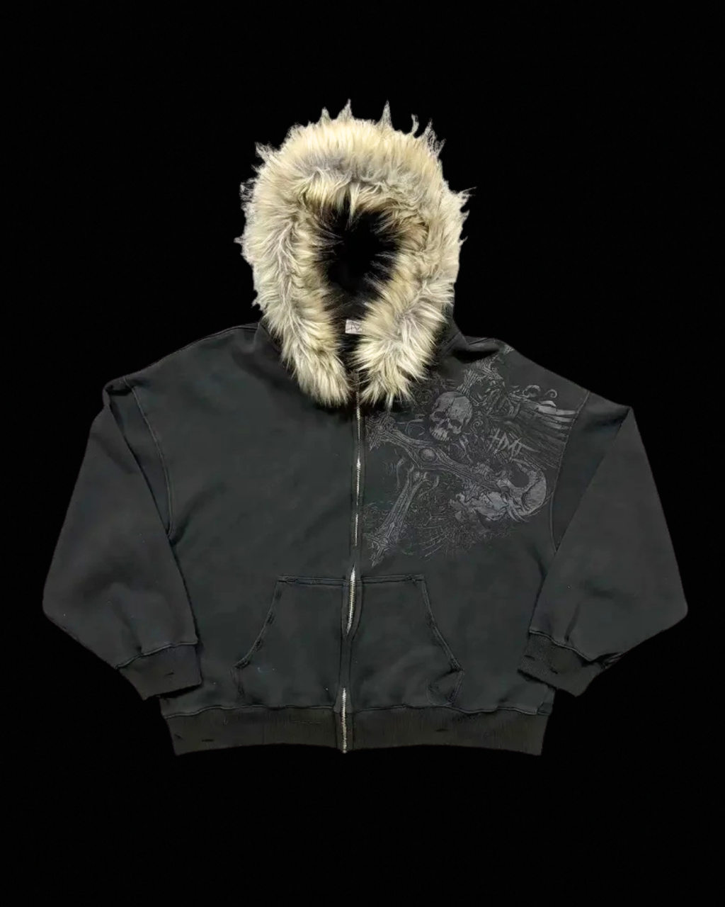 'ARCTIC EYES' FUR HOODIE
