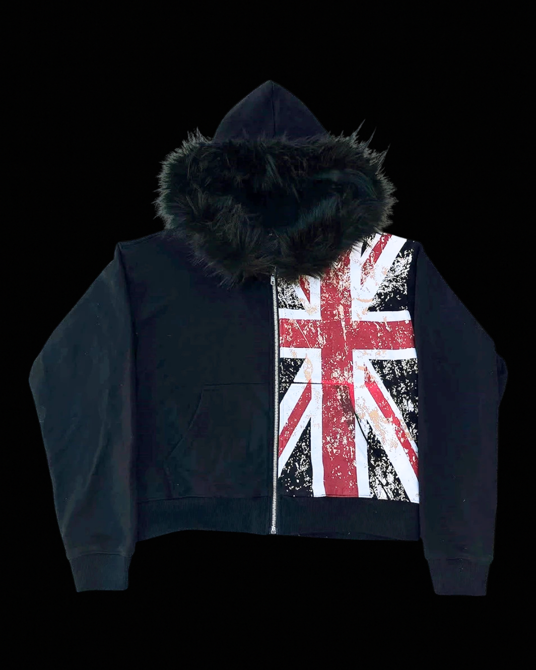 'UNION' FUR HOODIE