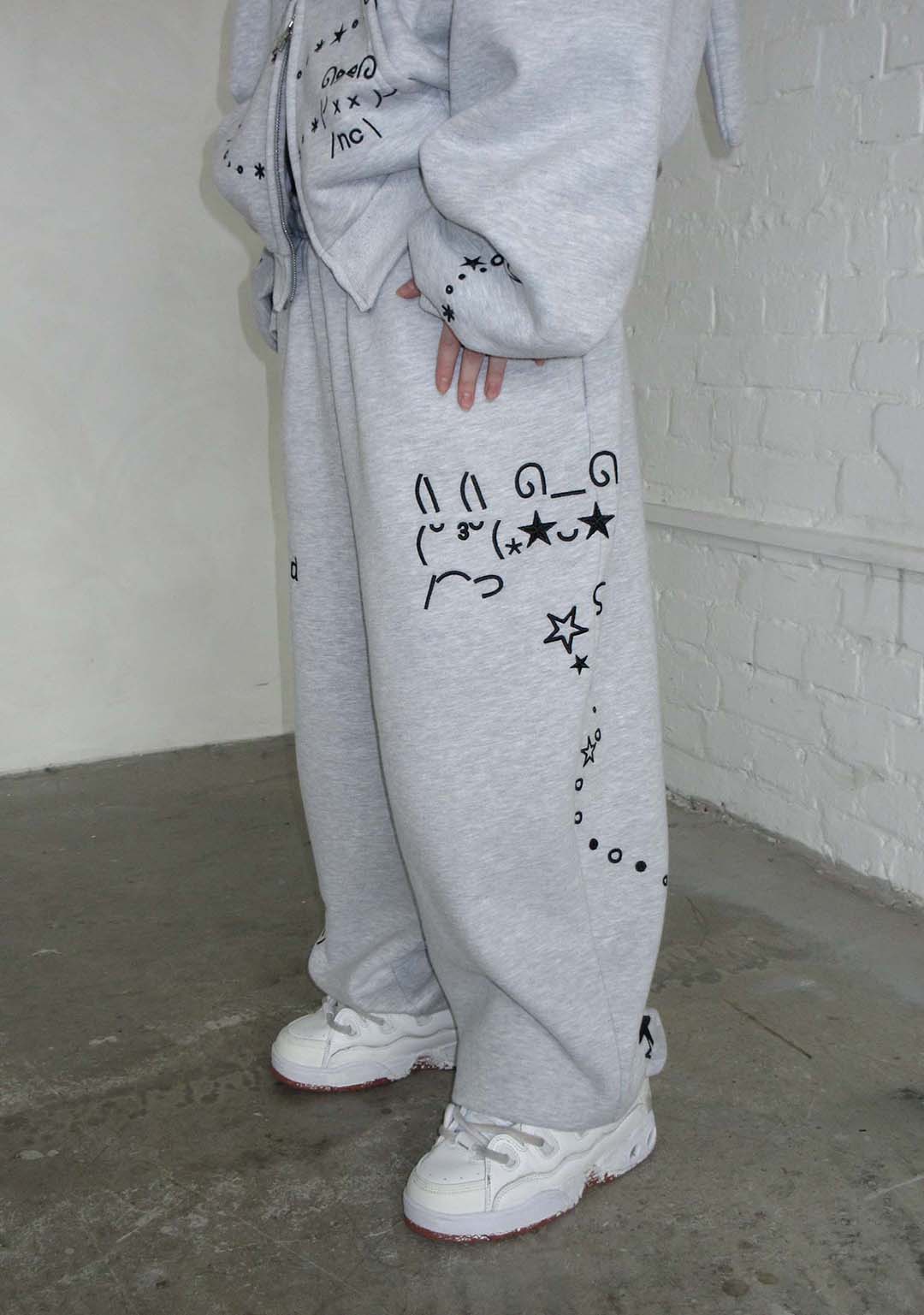 MALFUNCTION SWEATPANTS GREY MARL
